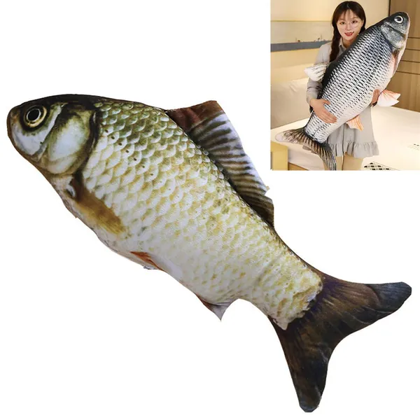 XIYUAN Giant-Simulation Fish Plush Toy/Toy Pillow/Stuffed Animal Toy, Used for Home Decoration Gifts, Toy Pillow (31.5 inches / 80 cm)