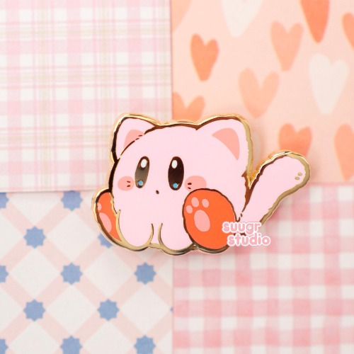 “Purrby” Cat Poyo Hard Enamel Pin - [A Grade] / Simple Rubber Back