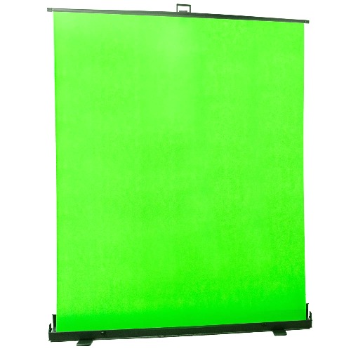 VIVO Collapsible 100 inch Diagonal Green Screen, Mountable Pull-up Chroma Key Panel Backdrop for Background Removal, Wrinkle-Resistant Fabric, PS-TP-100G