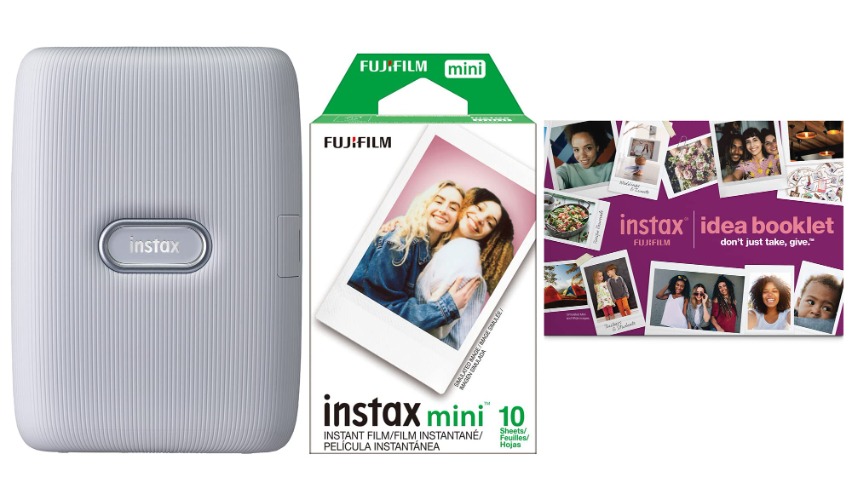 Fujifilm Instax Mini Link Printer Bundle 2022 - Ash White Limited Time Bundle