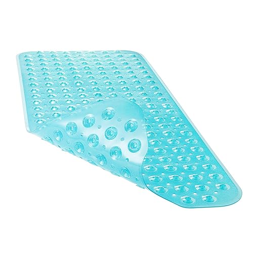 YINENN Bath Tub Shower Mat 40 x 16 Inch Non-Slip and Extra Large, Bathtub Mat with Suction Cups, Machine Washable Bathroom Mats with Drain Holes, Green - Green
