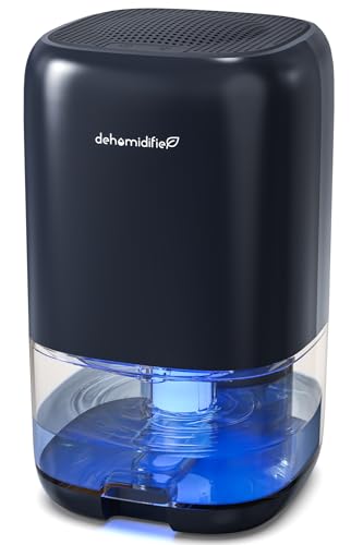 Dehumidifier,TABYIK 35 OZ Small Dehumidifiers for Room for Home, Quiet with Auto Shut Off, Dehumidifiers for Bedroom (280 sq. ft), Bathroom, RV, Closet,Blue - Z-Navy Blue