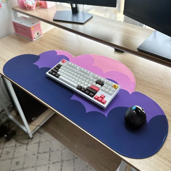 Cloud Ombre Deskmats // Gamer Girl Cozy Gaming Aesthetic Desk Setup Large Deskpad // 8 Different Color Options Large Mousepad