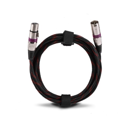 CUNBANZ XLR Cable,20ft Microphone Cable,XLR Male to Female Balanced Microphone Cord 3 pin,20 Foot mic Cord,Black - 