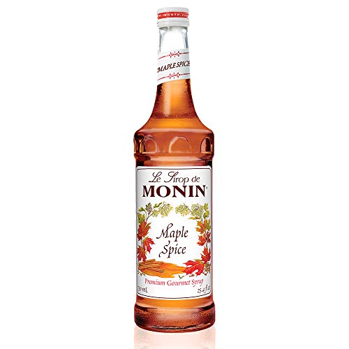 Monin - Maple Spice Syrup, Hints of Gingerbread and Cinnamon, Natural Flavors, Great for Cocktails, Lattes, Mochas, and Iced Coffees, Non-GMO, Gluten-Free (750 ml)