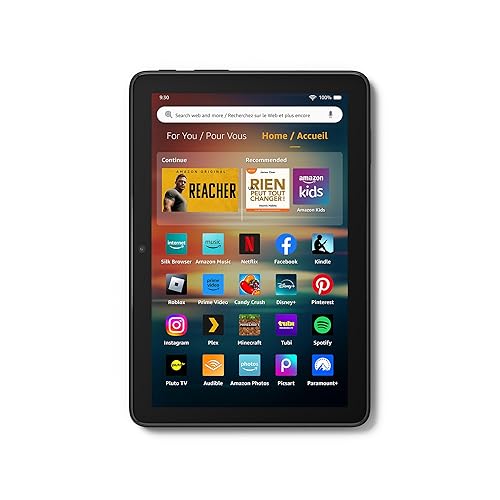 New Amazon Fire HD 8 tablet, 8” HD Display, 4GB memory, 64GB, responsive and vibrant, designed for portable entertainment, Black, (2024 release) - Fire HD 8 - 64 GB - Black