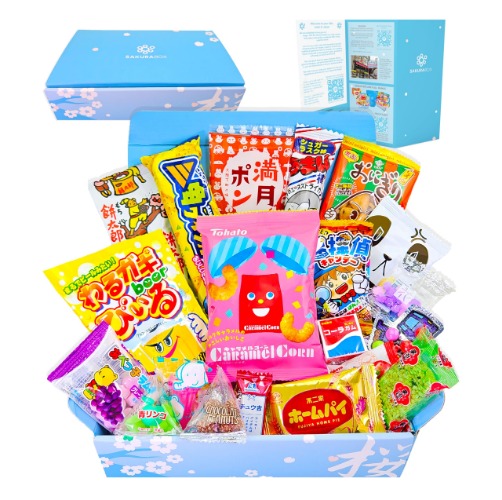 Japanese Snacks & Candy Box 20 Pieces Dagashi Assortment Sweets Japan