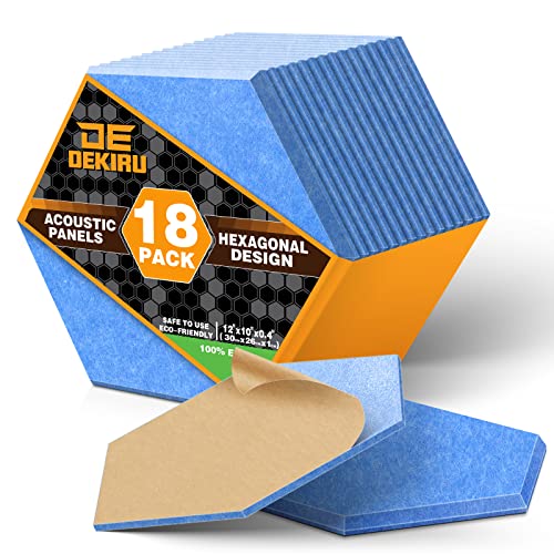 DEKIRU 18 Pack Hexagon Acoustic Panels