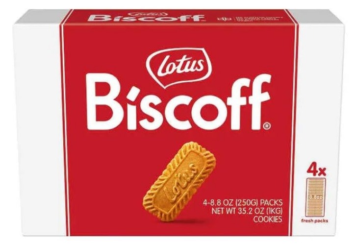 Generic Lotus Biscoff, 4 Family Packs in One Box, 35.2 Ounce