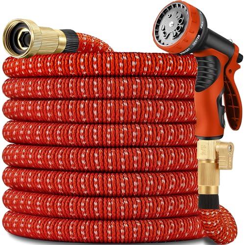 75 ft Expandable Garden Hose - Lightweight, Ultra Flexible, Durable, Kink-Free Expanding Garden Hoses - RV, Marine and Camper Heavy Duty Water Hose - 75ft