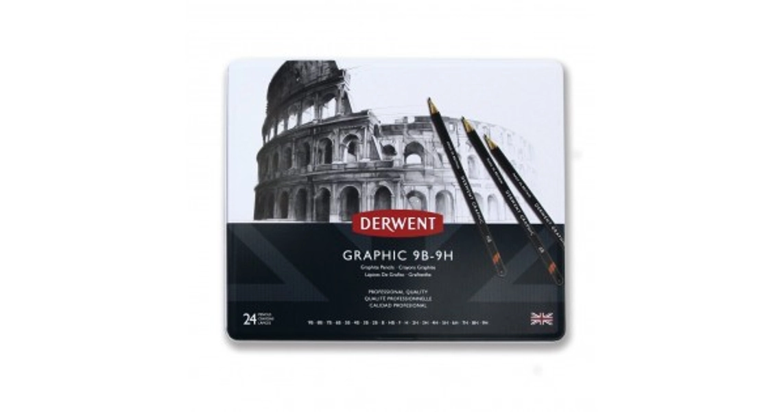 Derwent графитен молив Graphic комплект 24 бр