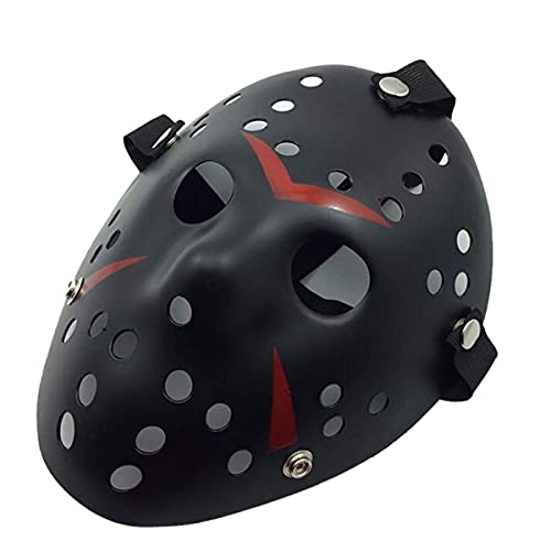 COSTOYFUN Mask Halloween Costume Horror Mask Cosplay Costume Mask Party Masquerade Props Mask - Black