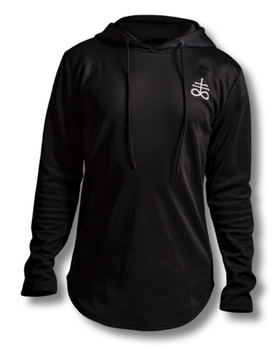 Leviathan Cross Hooded Athletic Longsleeve | Large