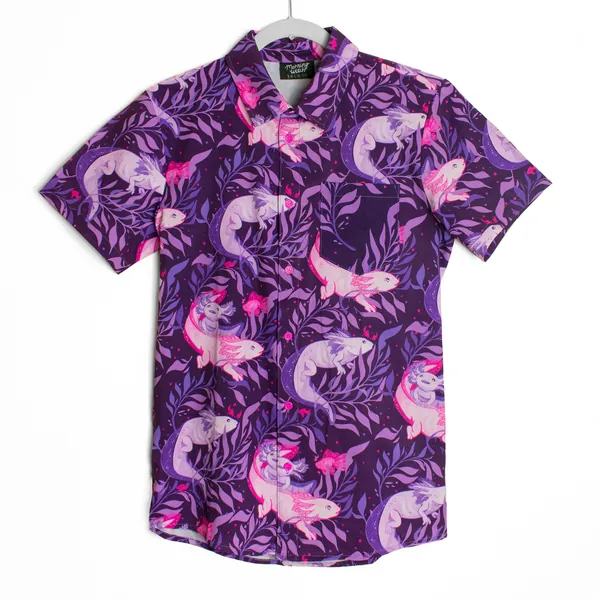 A Lotta Axolotl Button Down Shirt | M