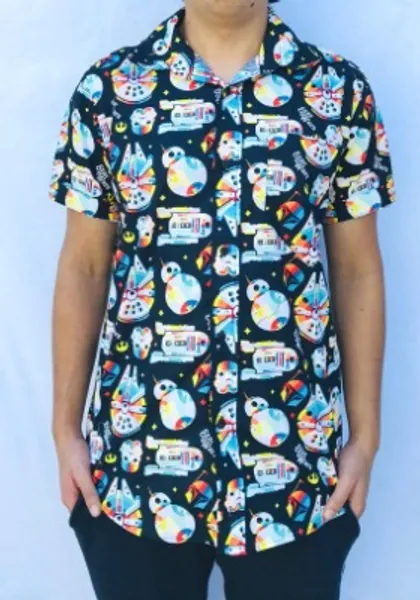 Retro Star Wars Button up Shirt for Men and Women | Etsy