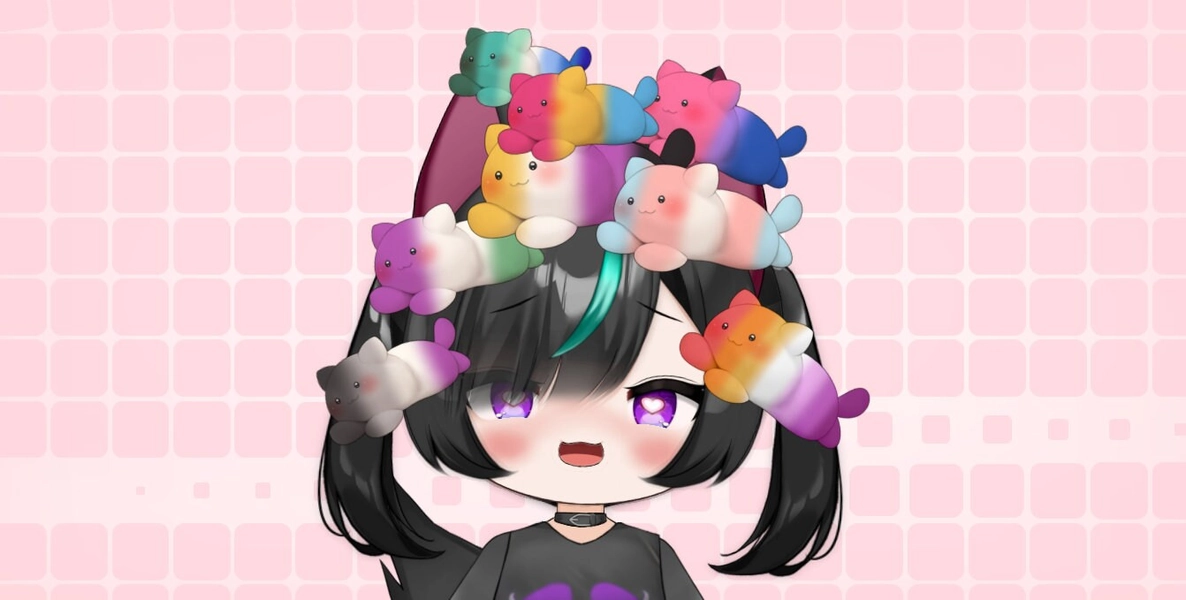 Vtuber Asset: Pride Cat Plushies