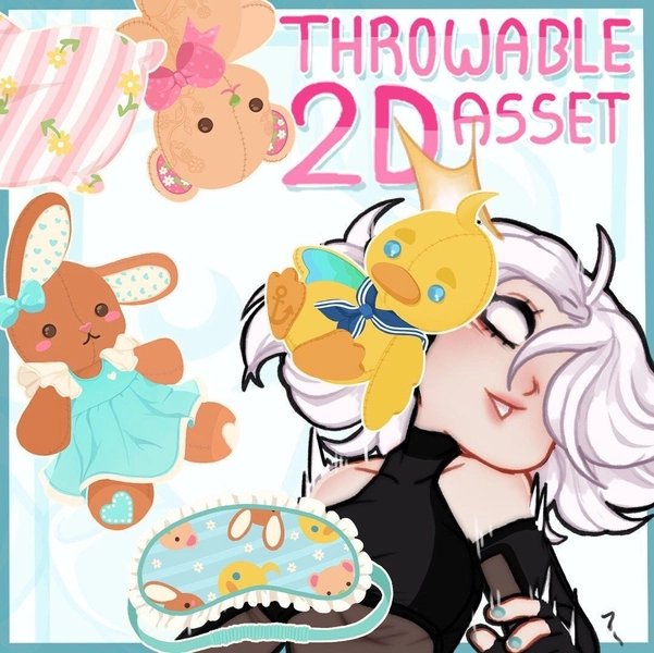 Vtuber Streaming Twitch Asset - Kawaii Sleep