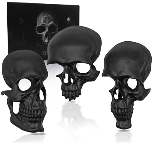 GAVIA Gothic Wall Decor Set - Gothic Decor - Black Skull Decor for Home - Spooky Gifts - Grunge Room Decor - Goth Room Decor - Horror Decor - Gothic Home Decor - Gothic Bedroom Decor - Goth Decor