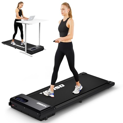 Walking Pad, Walking Pad Treadmill 330 lb Capacity，3 in 1 Portable Under Desk Treadmill for Home and Office with Remote Control, LED Display - Black