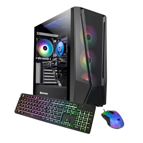 iBUYPOWER Trace Mesh Gaming PC Computer Desktop TMI7N46T01, Intel Core i7 14700F, NVIDIA GeForce RTX 4060 Ti 8GB, 32GB DDR5 5600 RGB, 1 TB NVMe SSD, WiFi Ready, Windows 11 Home - Trace Mesh