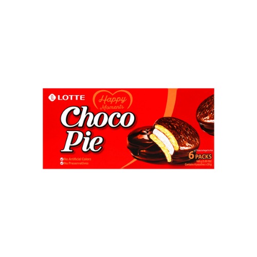 Choco Pie - Cream-Filled, Chocolate-Covered Cake Sandwiches, 6 Pieces, 5.92oz