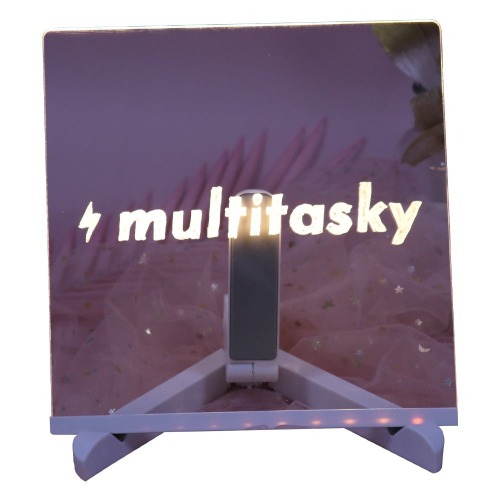 Glowing Acrylic Message Board Set (with 7 Colored Markers) - Medium (8x8in)