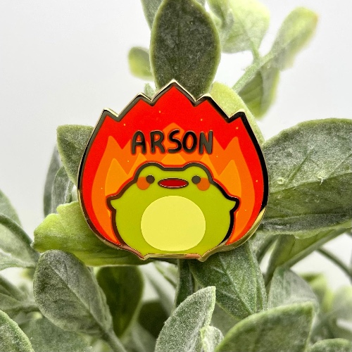 Arson Frog Pin - B Grade