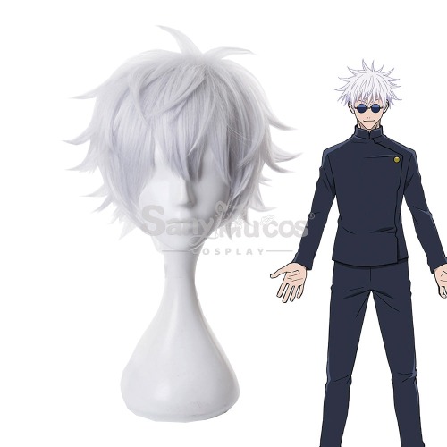 【In Stock】Anime Jujutsu Kaisen Cosplay Satoru Gojo Cosplay Wig