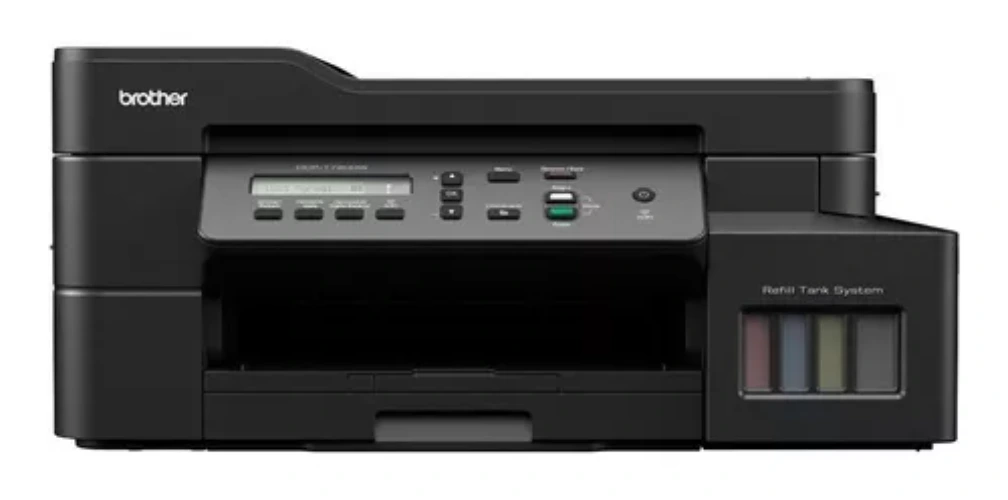 Impresora a color multifunción Brother InkBenefit Tank DCP-T720DW con wifi negra 220V - 240V