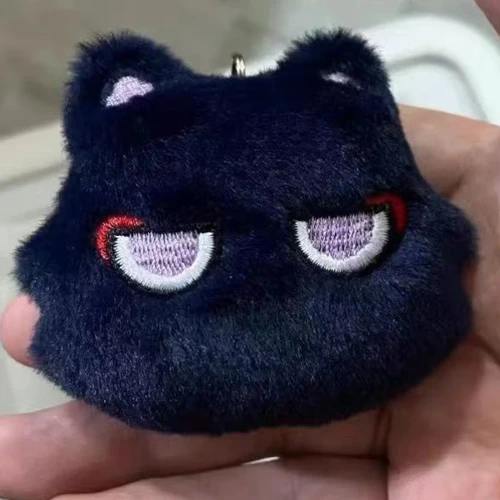 Cute Wanderer Balladeer Kabukimono Scaramouche Hat Guy Cosplay Keychain Cat Pendant Plush Doll Key Ring - AliExpress 
