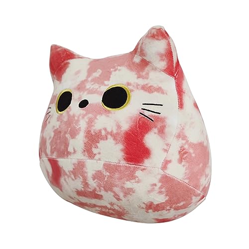 UEncounter Pink Cat Stuffed Animal Plush Toy Creative Cat Shape Soft Pillow Toys Gifts Cute Dolls for Girlfriend Kids Baby Girls, 25cm/9.8in - 25cm/9.8in(pink cat)