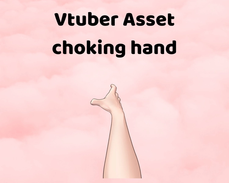 Vtuber Asset Choking Hand Arm PNG Download