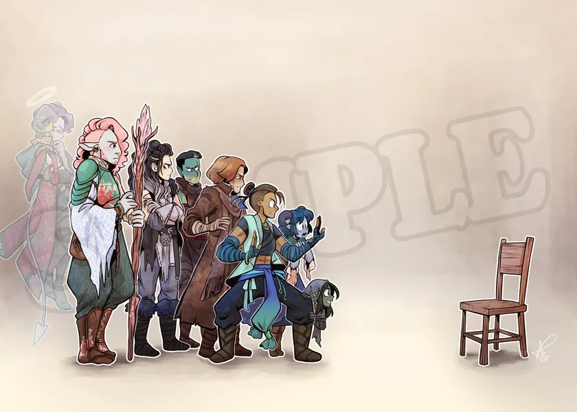 Critical Role Mighty Nein Mini Print