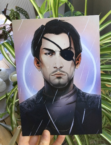 Majima Goro Neon A5 Print