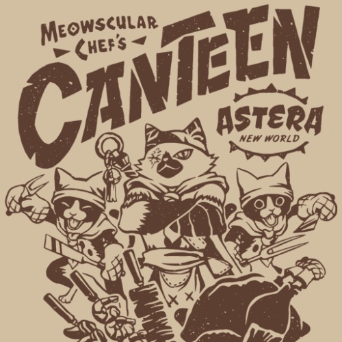 Meowscular Chef's Canteen | Unisex M / Cream