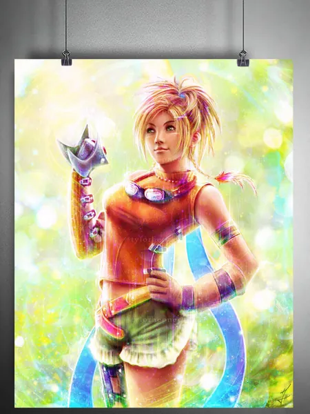 Rikku Final Fantasy X- Limited Edition Fine Art Print -FFX Poster