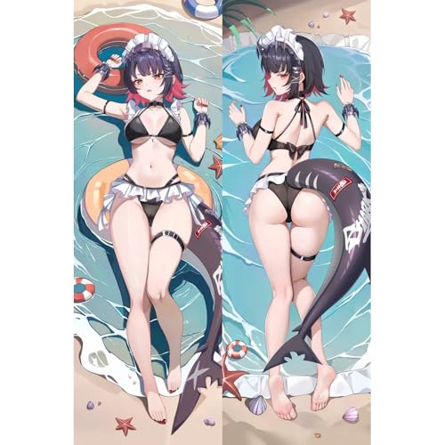 MISAKI1987 Zenless Zone Zero Ellen Joe Anime Girl Dakimakura Hugging Body Pillow Case Cover 150cm X 50cm (2way, A) - 2way - A