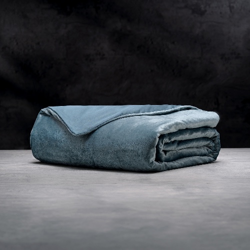 Weighted Blanket - Blanket + Cover / Bamboo Lyocell + Minky | Ocean / 18 lbs | 60"x80"