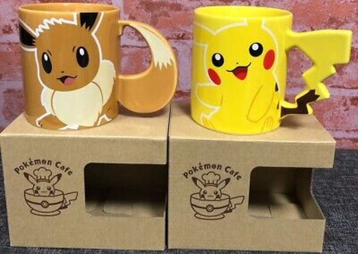 Eevee & Pikachu Coffee Tea Mug Cup Pokemon Cafe Original Limited Japan  | eBay