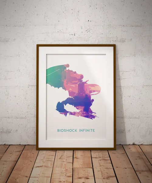 BIOSHOCK INFINITE Inspired - Songbird Art Print Poster