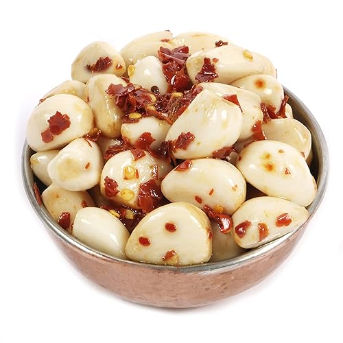 Dorri - Marinated Pickled Garlic with Chilli 500g | Healthy Snack (Available from 250g to 3kg) - 500g