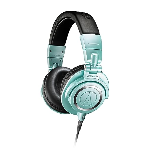 Audio-Technica ATH-M50xIB Professional Studio Monitor Headphones, Ice Blue - Ice Blue - Wired