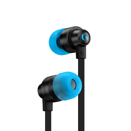 Logitech G333 Gaming Earphones with Dual Audio Drivers, in-line mic and Volume Control, Compatible with PC/PS/Xbox/Nintendo/Mobile with 3.5mm Aux or USB-C Port - Black - Black