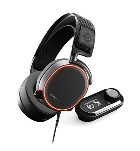 SteelSeries Arctis Pro + GameDAC Wired Gaming Headset - Certified Hi-Res Audio - Dedicated DAC and Amp - for PS5/PS4 and PC - Black - Black - Arctis Pro + GameDAC