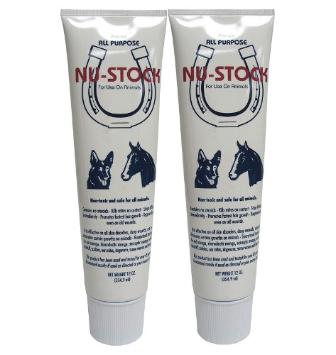 Pierce's All Purpose Nu-Stock, 12 Ounces each, 2 Tubes, for Animals - 12 Ounce (Pack of 2)