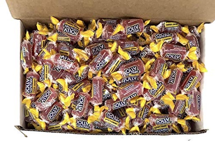 Jolly Rancher Hard Candy in Box, 100 candies (Individually Wrapped) (Cherry) - Cherry - 100 Count (Pack of 1)