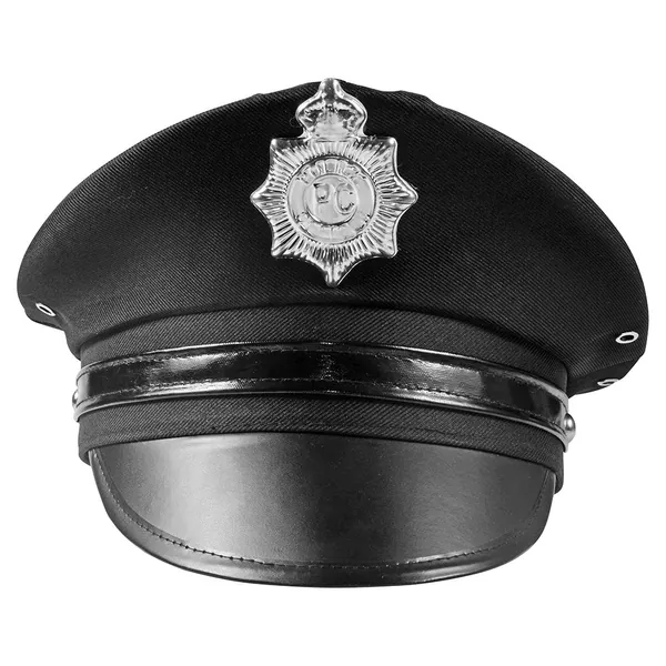 Police Hat - Cop Hat - Black Captain Hat - Officer Hat - Police Officer Costume Accessories by Funny Party Hats