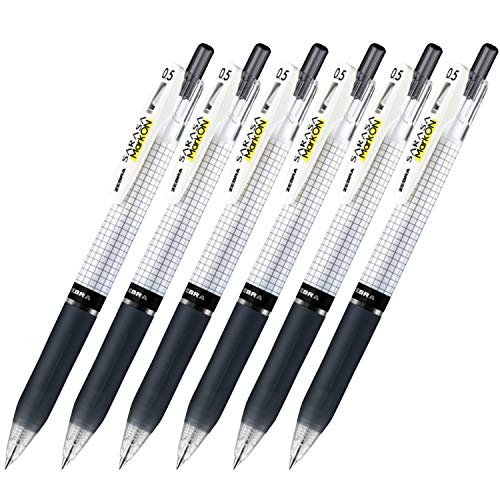 Zebra sarasa Mark on Gel ink 0.5mm ballpoint pens ink color (Black) pack of 6 - 1