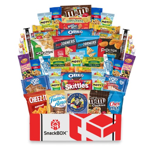 Care Package for College Students (50 Count) Great for Valentines Day, Date Night, Military, Office Gift, Finals or Back to School From Snack Box …