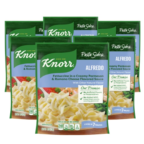 Knorr Pasta Side Dish For Delicious Quick Pasta Side Dishes Alfredo Fettuccine No Artificial Flavors, No Preservatives, No Added MSG 4.4 oz 6 Count